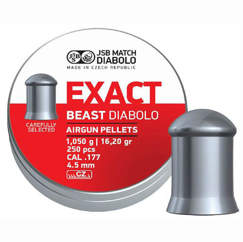 Пули JSB Exact Beast Diabolo (1.05 гр., 4.52мм, 250шт) фото 1