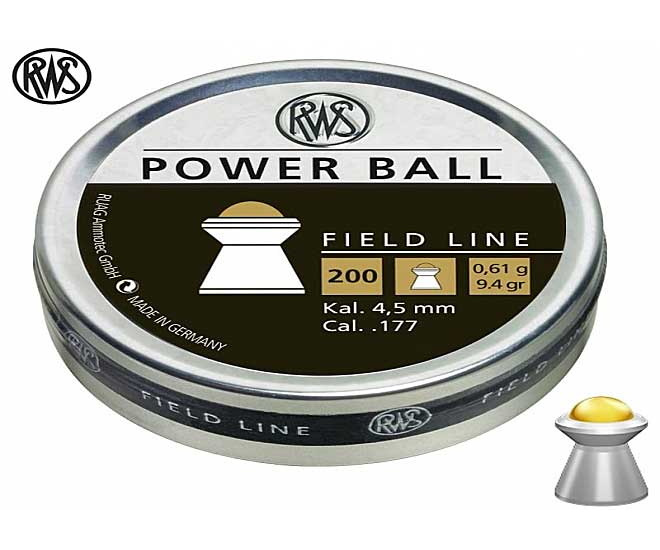 Пули RWS Power Ball 4,5 мм, 0,61 грамм, 200 штук фото 5