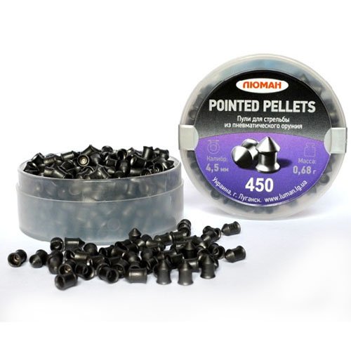 Пули «Люман» Pointed pellets, 0,68 г. по 450 шт. фото 1