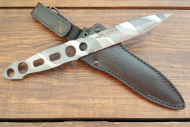 Нож метательный "Кобра-М", рукоять металл, покрытие камуфляж