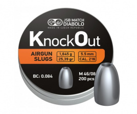 Пули JSB  "Knock Out" 5,49 мм, 1,645 г, 200 шт