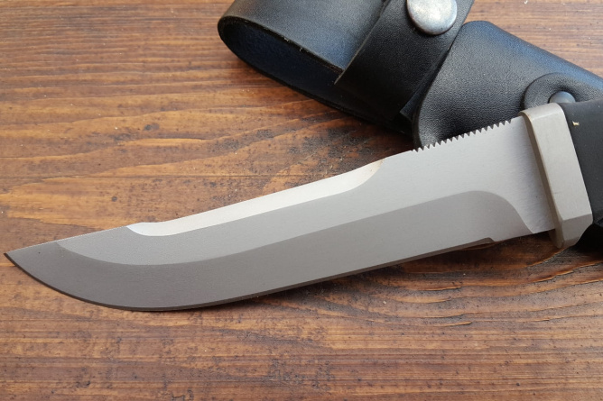 Нож туристический "Егерь", рукоять термоэластопласт (резина), покрытие антиблик фото 3