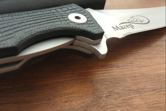 Нож складной "Магер", пластиковые накладки, покрытие антиблик фото 8