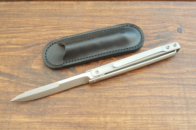 Нож складной "Скат", рукоять металл, покрытие антиблик фото 2