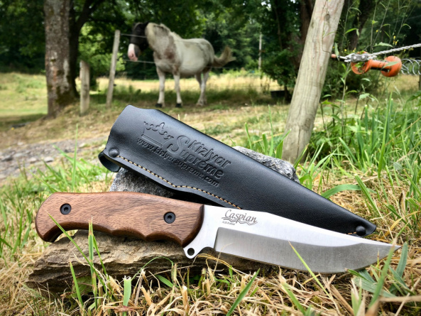 Нож "Caspian" ст. AUS-8 Stonewash фото 4