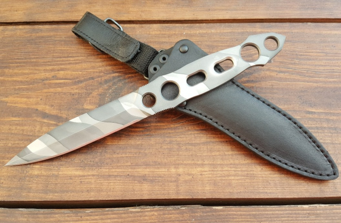 Нож метательный "Кобра-М", рукоять металл, покрытие камуфляж фото 2
