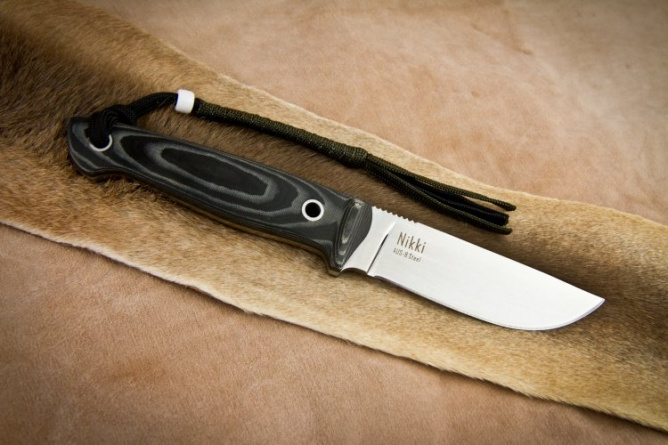 Нож "Nikki" ст. AUS-8 (Stonewash, G10) фото 2