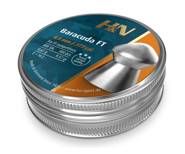 Пули H&N Baracuda FT 4,5 мм, 0,62 грамм, 400 штук фото 1