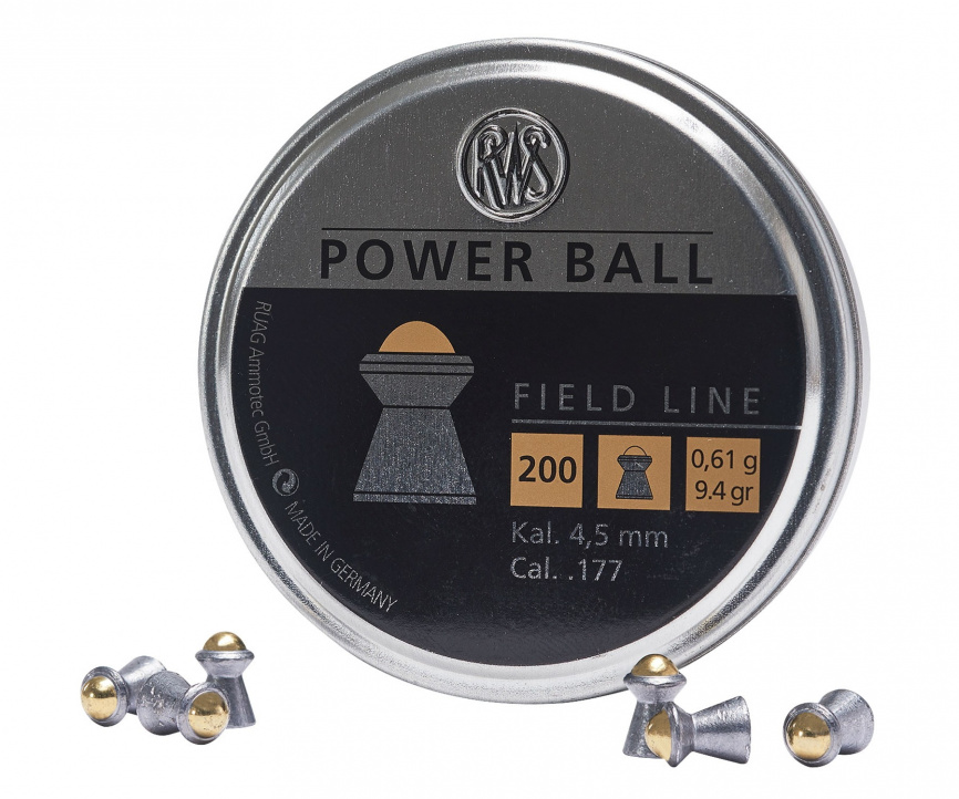 Пули RWS Power Ball 4,5 мм, 0,61 грамм, 200 штук фото 4