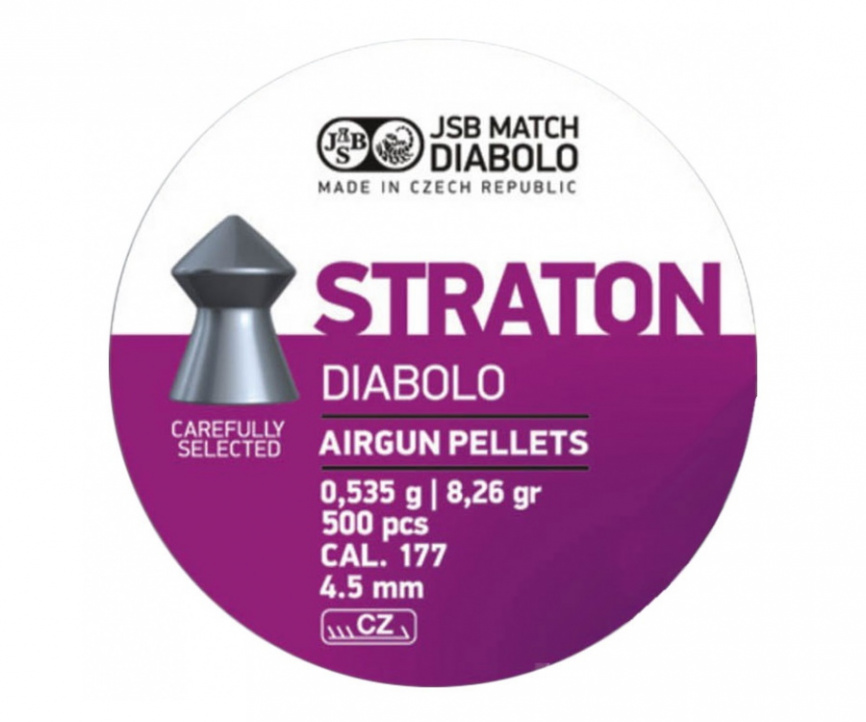 Пули JSB Straton Diabolo 4,5 мм, 0,535 грамм, 500 штук фото 4