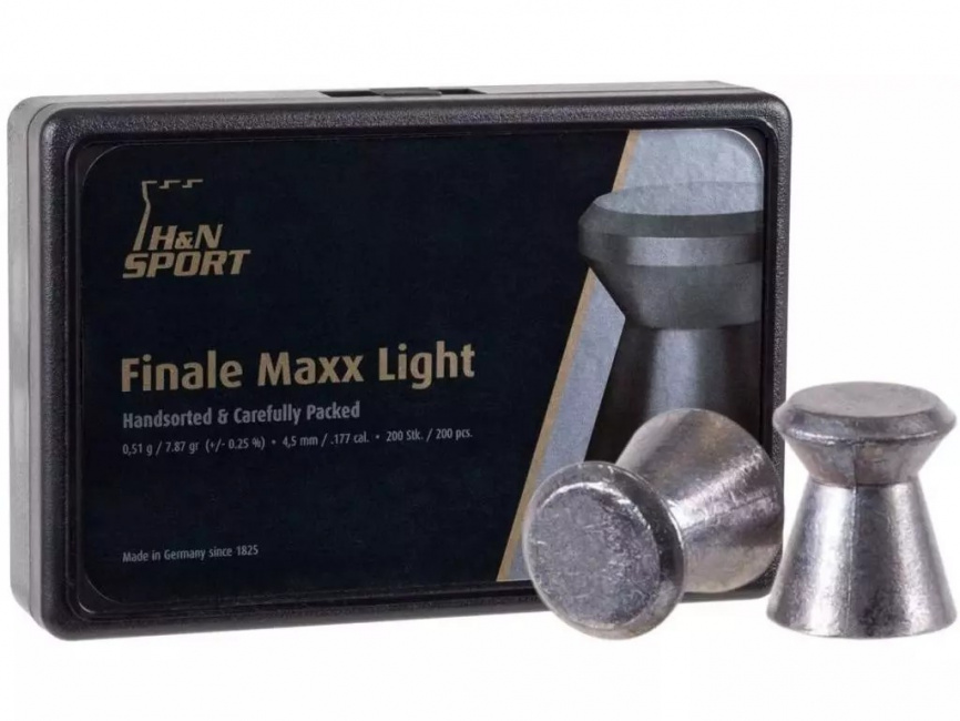 Пули H&N Final Maxx Light 4.5мм. 0,51г 200шт. фото 1
