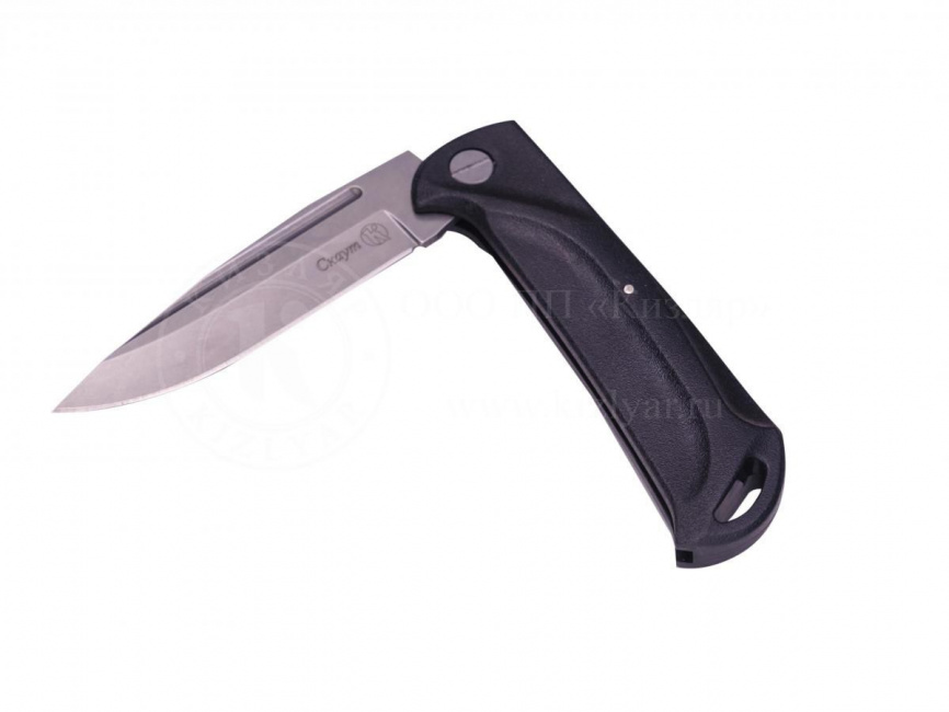 Нож складной "Скаут" 015200 пластик черный фото 3