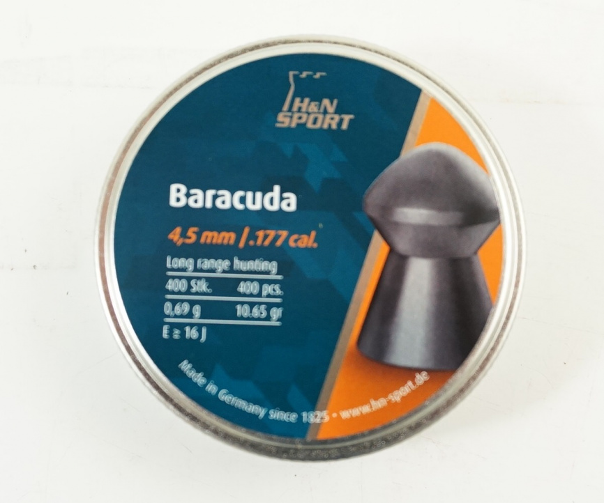 Пули H&N Baracuda 4,5 мм, 0,69 грамм, 400 штук фото 4