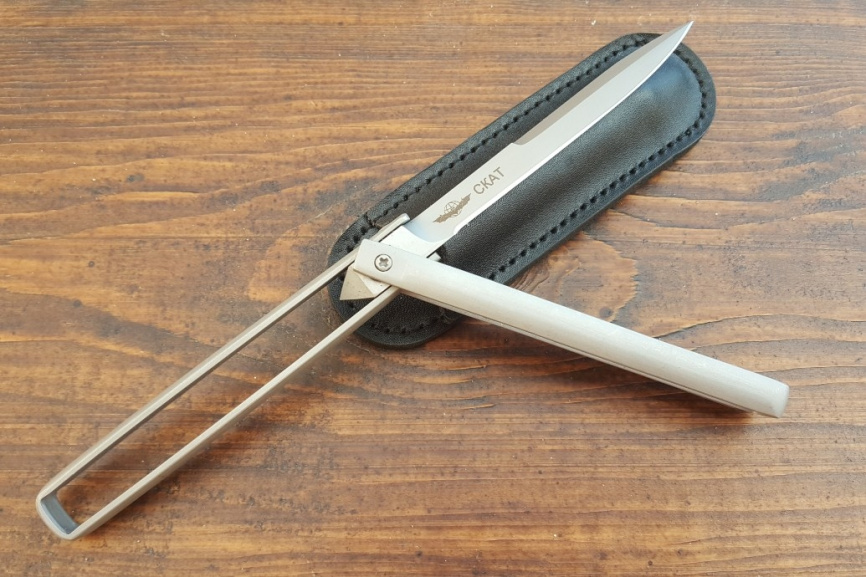 Нож складной "Скат", рукоять металл, покрытие антиблик фото 5
