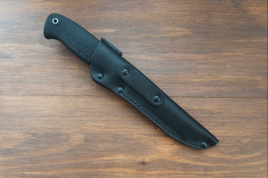 Нож туристический "Смерш-3 (6мм)", рукоять термоэластопласт (резина), покрытие антиблик фото 4