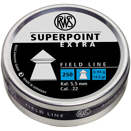 Пули RWS «SUPERPOINT EXTRA» 5.5 мм. 0.94 г. 500шт. пр-во Германия (острые) фото 1