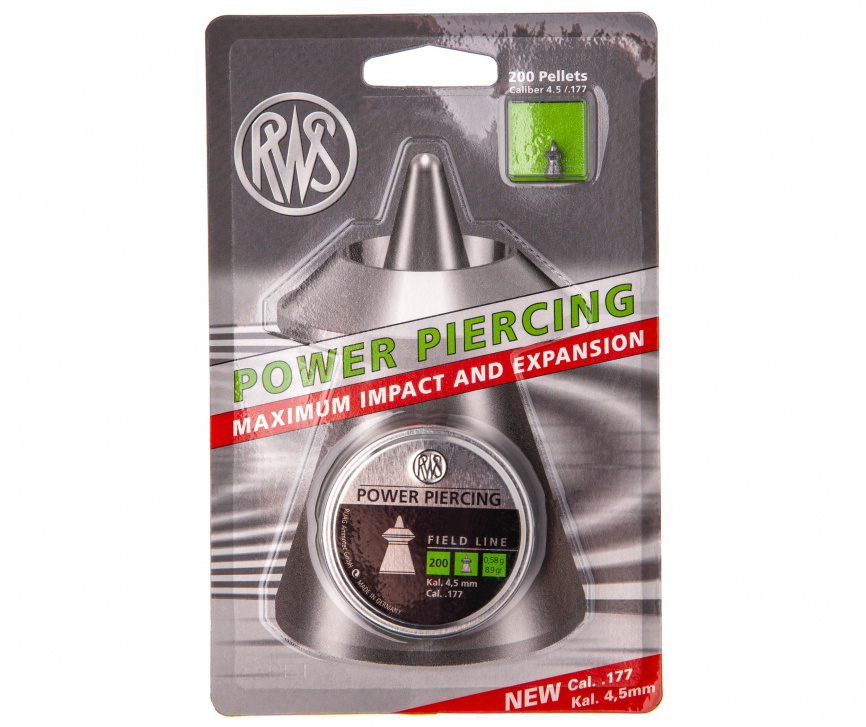 Пули RWS Power Piercing 4,5 мм, 0,58 грамм, 200 штук фото 1