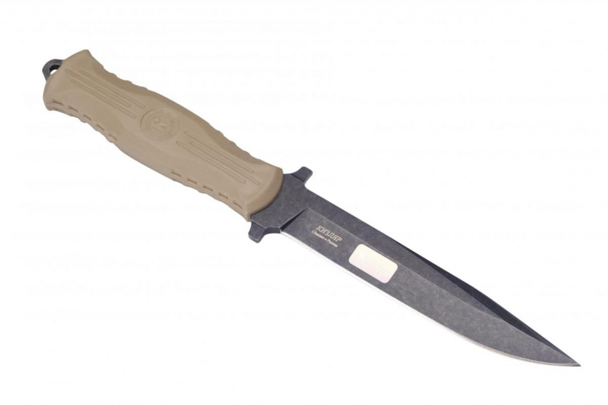 Нож разделочный "НР-18" 014307, эластрон песочный фото 3