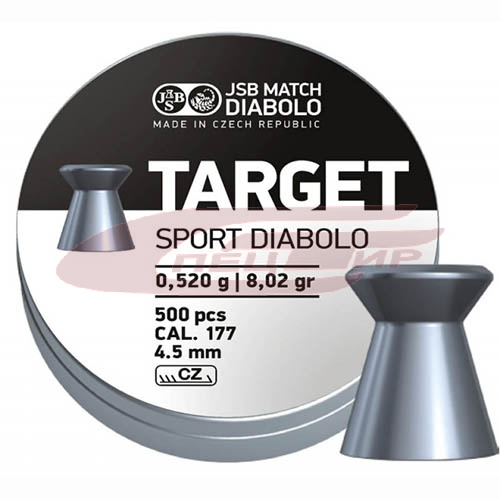 Пули JSB Target Sport Diabolo 4.50мм. 0.52г. 500 шт фото 1