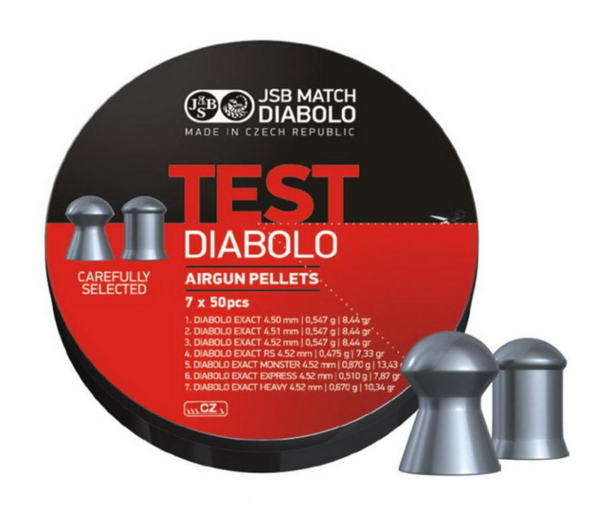 Пули JSB Test Diabolo (набор) 4,5 мм, 350 штук фото 1